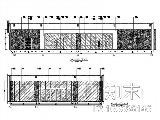 [宁波]公共资源项目交易中心现代后勤部装修施工图cad施工图下载【ID:166686146】