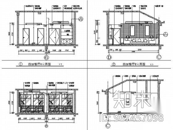 [南京]某高速公路应急养护保障用房办公楼室内装修图cad施工图下载【ID:967457098】