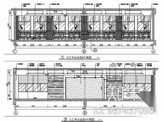 [南京]某高速公路应急养护保障用房办公楼室内装修图cad施工图下载【ID:967457098】