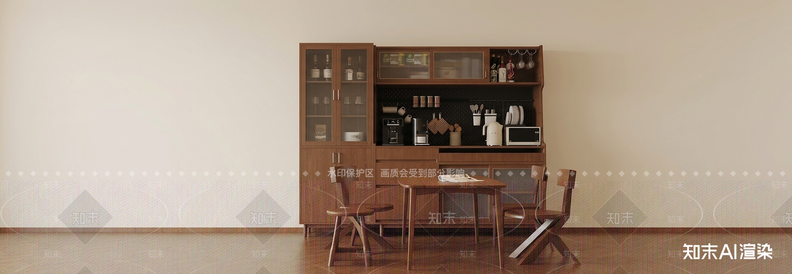 定制储物柜餐边柜3D模型下载【ID:1227399984】