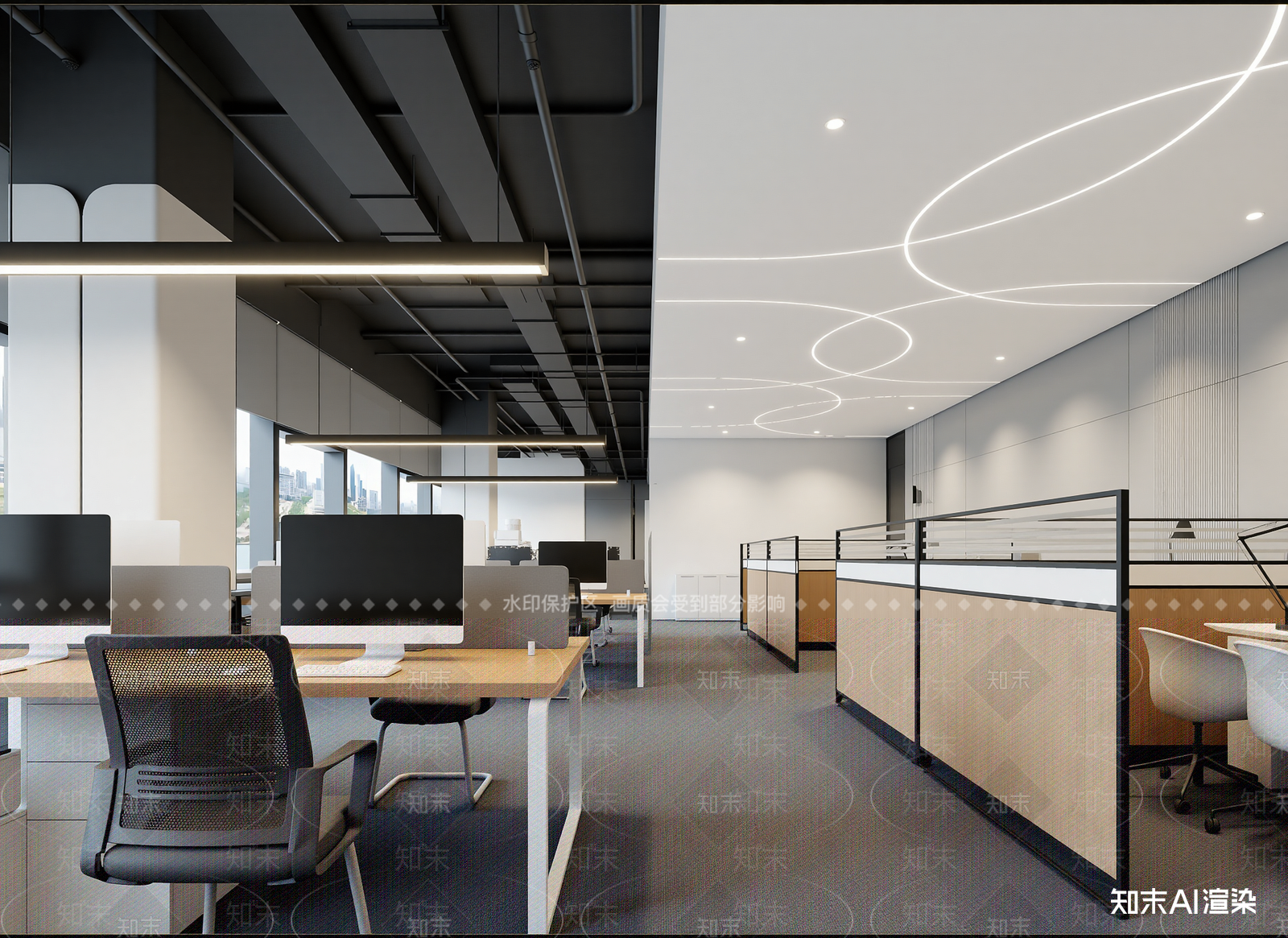 办公区3D模型下载【ID:1214586823】