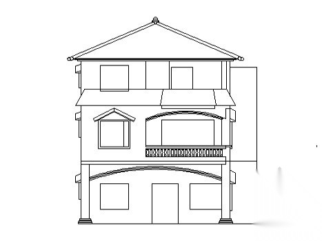 某兄弟型小农家住宅建筑方案图cad施工图下载【ID:166322190】