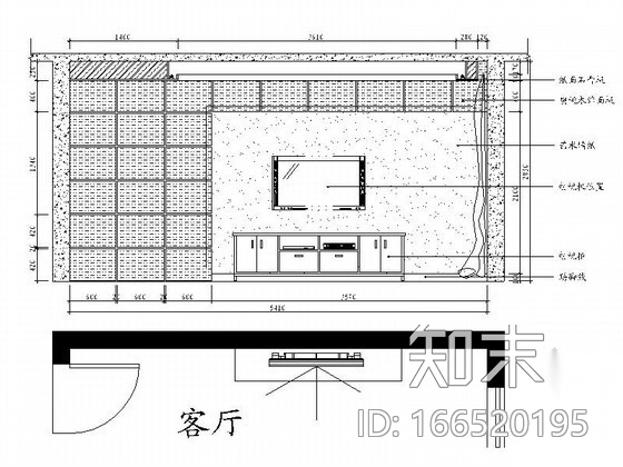 三居室时尚家装设计图cad施工图下载【ID:166520195】