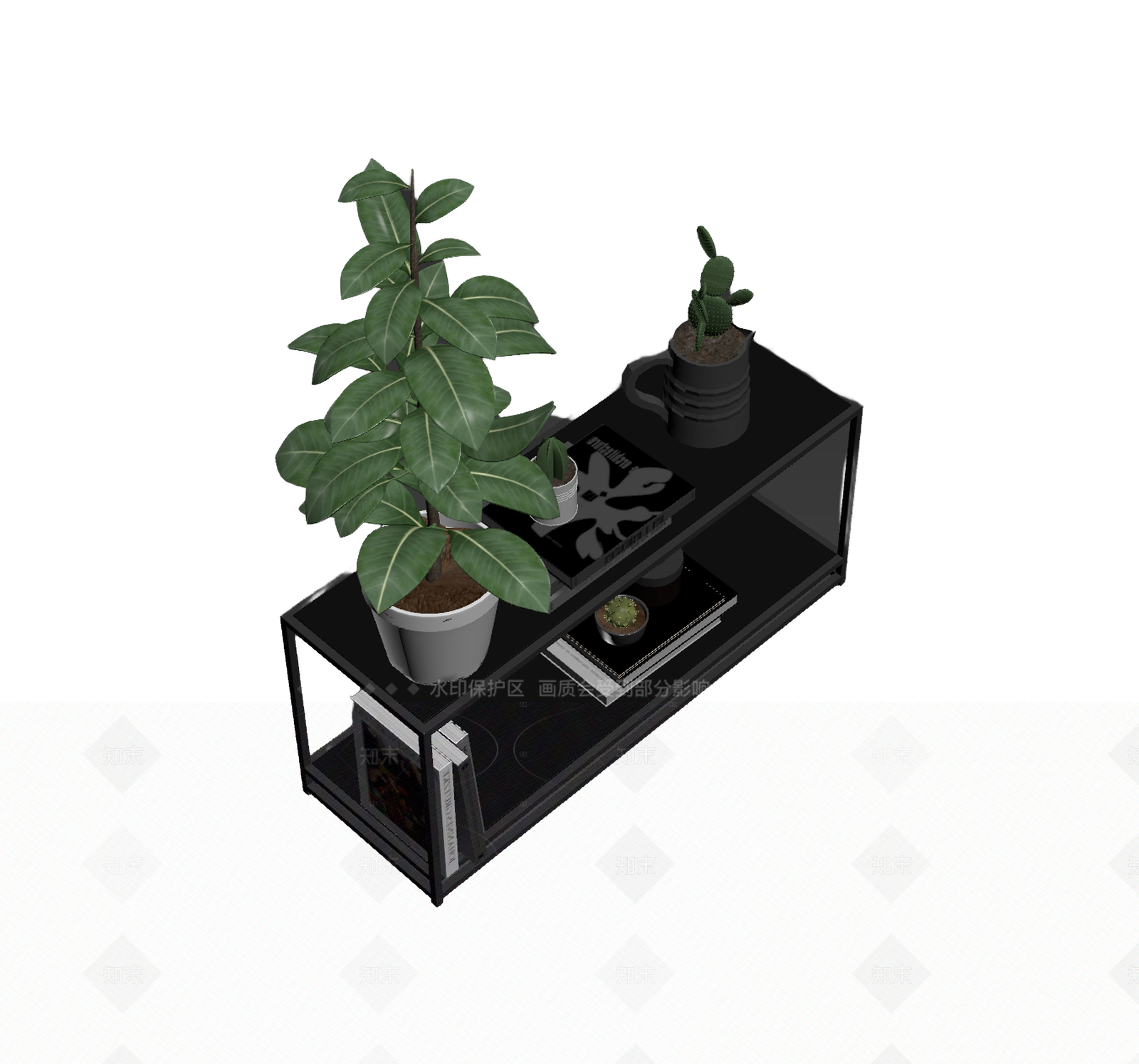现代简约植物架3D模型下载【ID:1206189118】