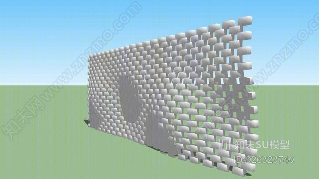 砖墙SU模型下载【ID:926323740】