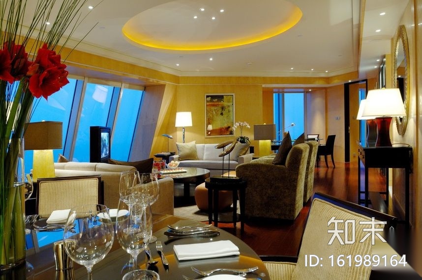 [上海]五星级酒店五套客房装修图（含实景，英文注释）cad施工图下载【ID:161989164】