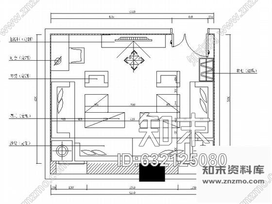 施工图北京欧式量贩式KTV包间室内装修图cad施工图下载【ID:632125080】