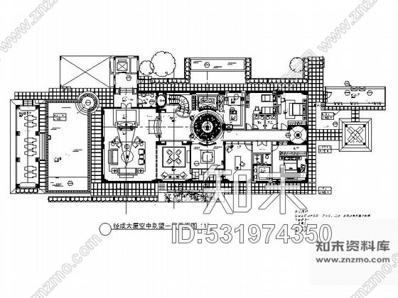 施工图深圳现代高端空中别墅室内施工图含效果图施工图下载【ID:531974350】