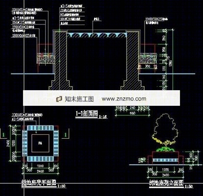 树池详图施工图下载【ID:36941669】