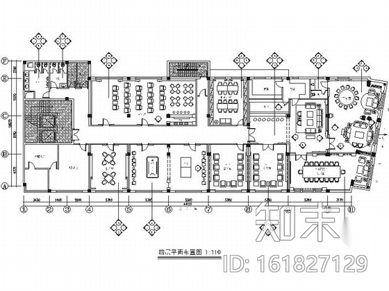 [上海]高级现代风格会所室内装饰施工图（含效果）施工图下载【ID:161827129】