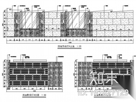 [上海]高级现代风格会所室内装饰施工图（含效果）施工图下载【ID:161827129】