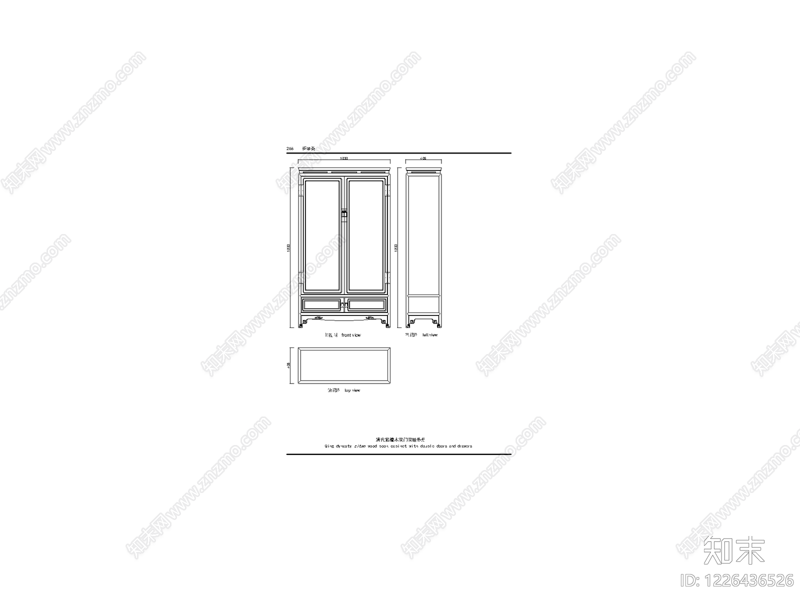 中国风模块集cad施工图下载【ID:1226436526】