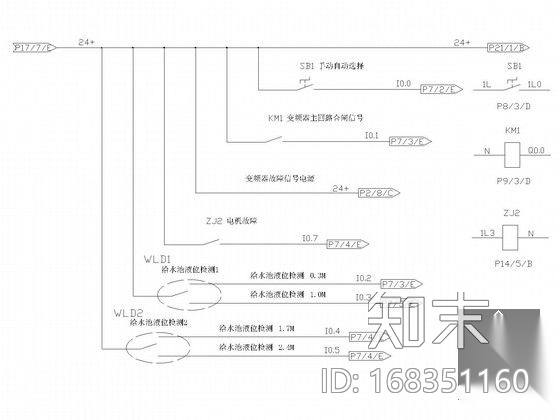 恒压供水电气控制系统图cad施工图下载【ID:168351160】