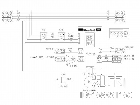 恒压供水电气控制系统图cad施工图下载【ID:168351160】