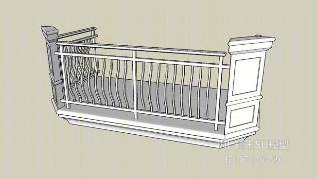 欧式构件SU模型下载【ID:47636809】