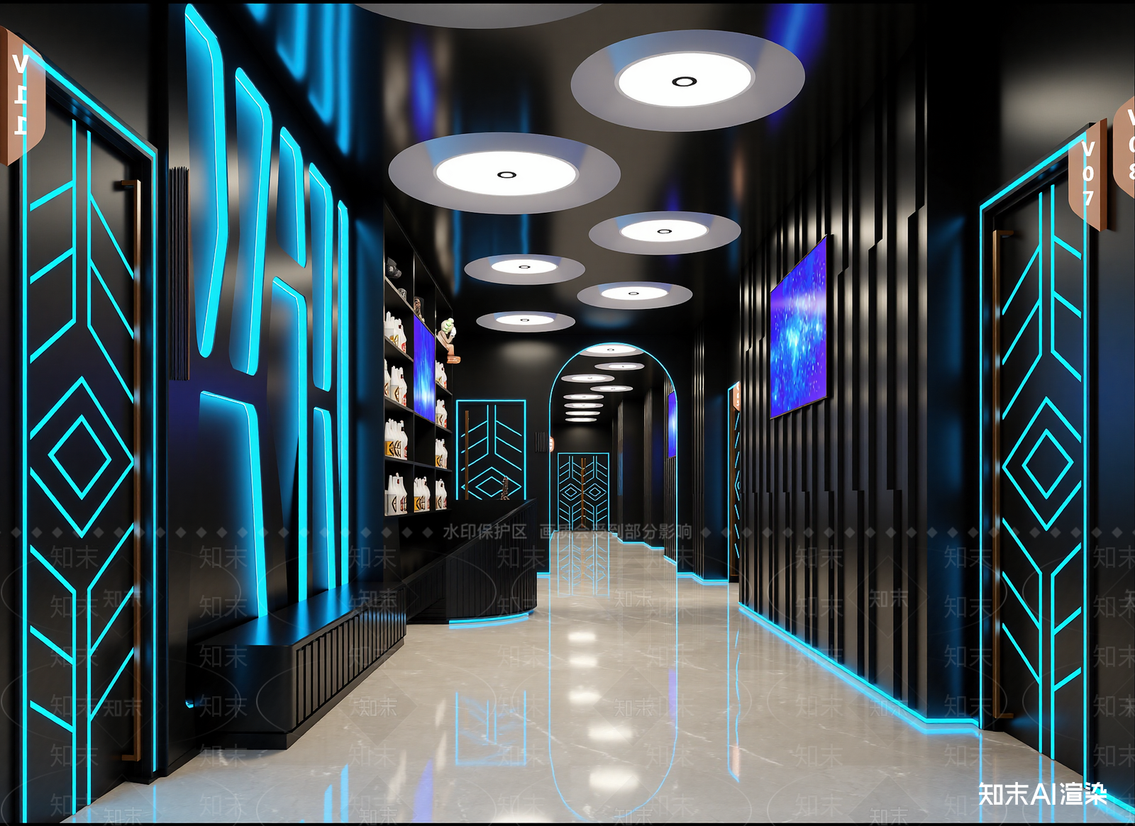现代走廊3D模型下载【ID:1214728503】