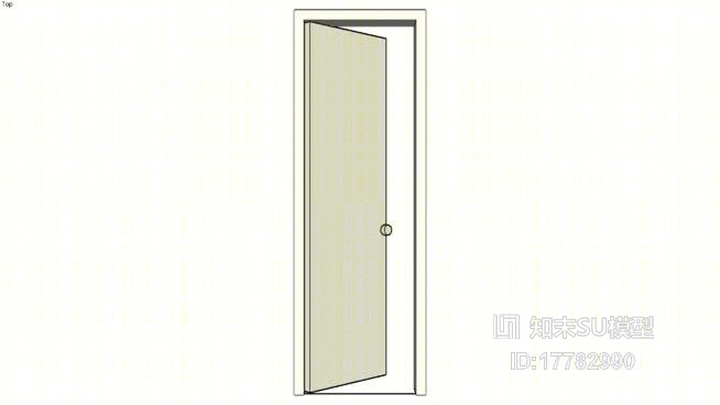 单开门SU模型下载【ID:17782990】