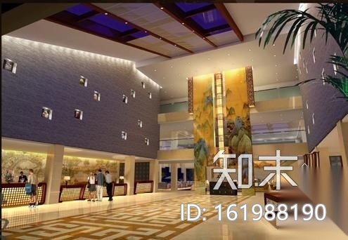 某国际大酒店装修图(含效果)cad施工图下载【ID:161988190】