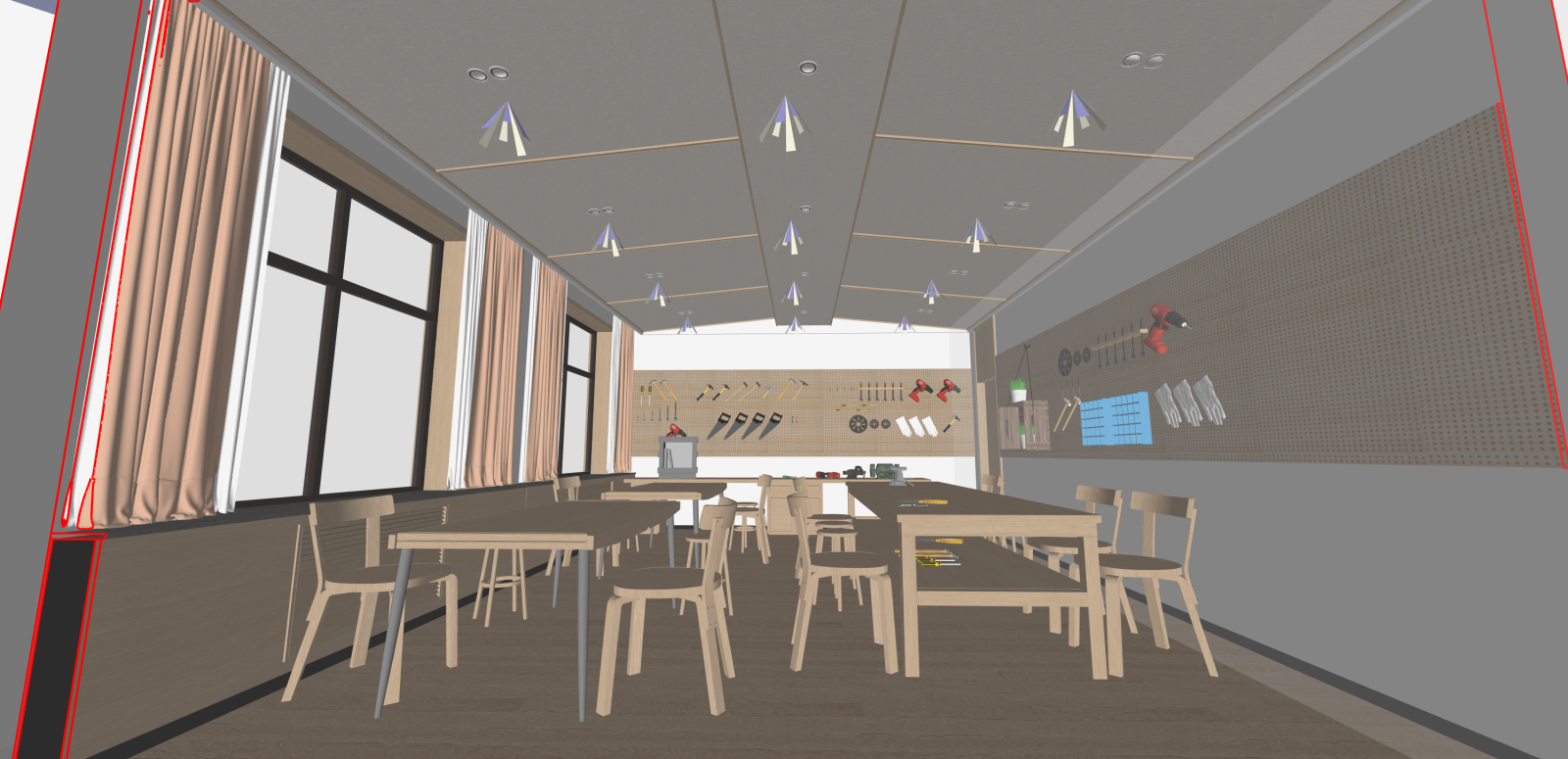现代手工坊SU模型下载【ID:1215968509】