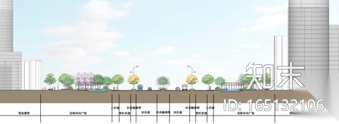 [江苏]生态融合分段规划绿色大道道路及内河景观优化方案cad施工图下载【ID:165132106】