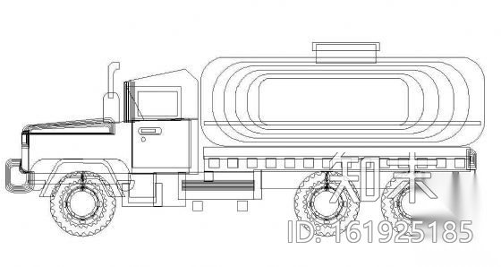 卡车图块cad施工图下载【ID:161925185】