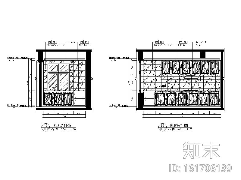 [上海]欧式风格双拼别墅CAD施工图（含效果图实景图、3D...cad施工图下载【ID:161706139】