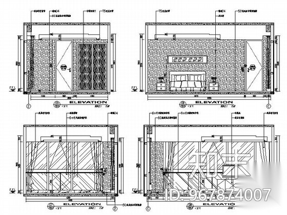 [江苏]某光电公司现代办公楼室内装修图施工图下载【ID:967874007】