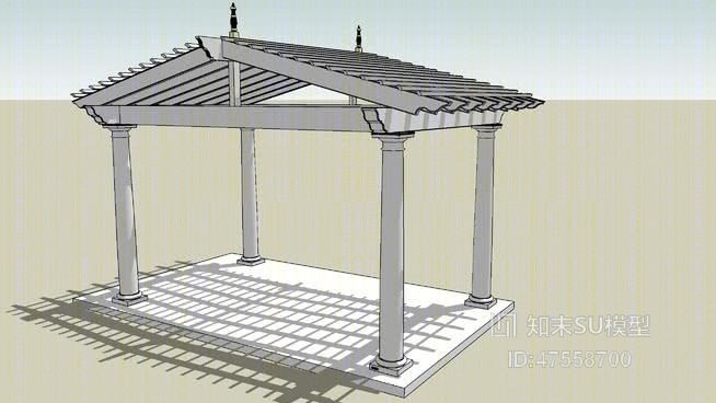 亭子SU模型下载【ID:419256865】