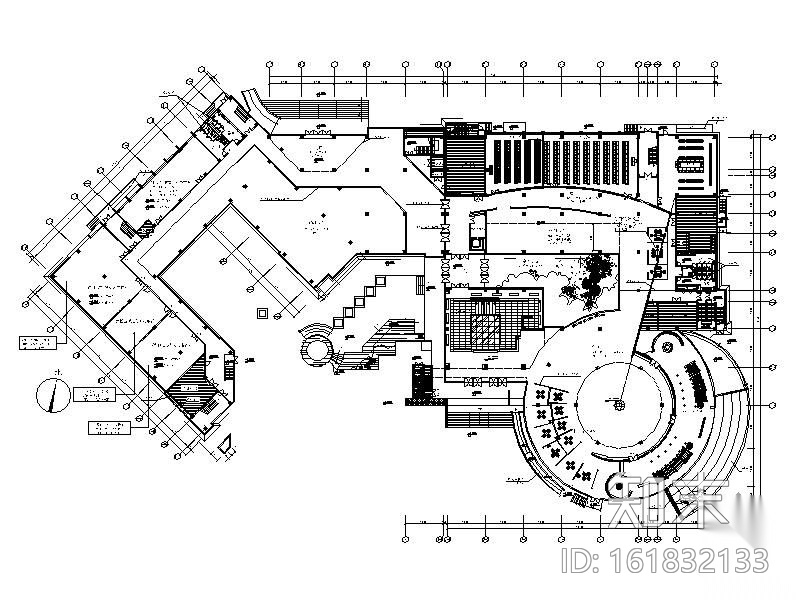 某集团研发基地办公楼装修图（含实景）cad施工图下载【ID:161832133】