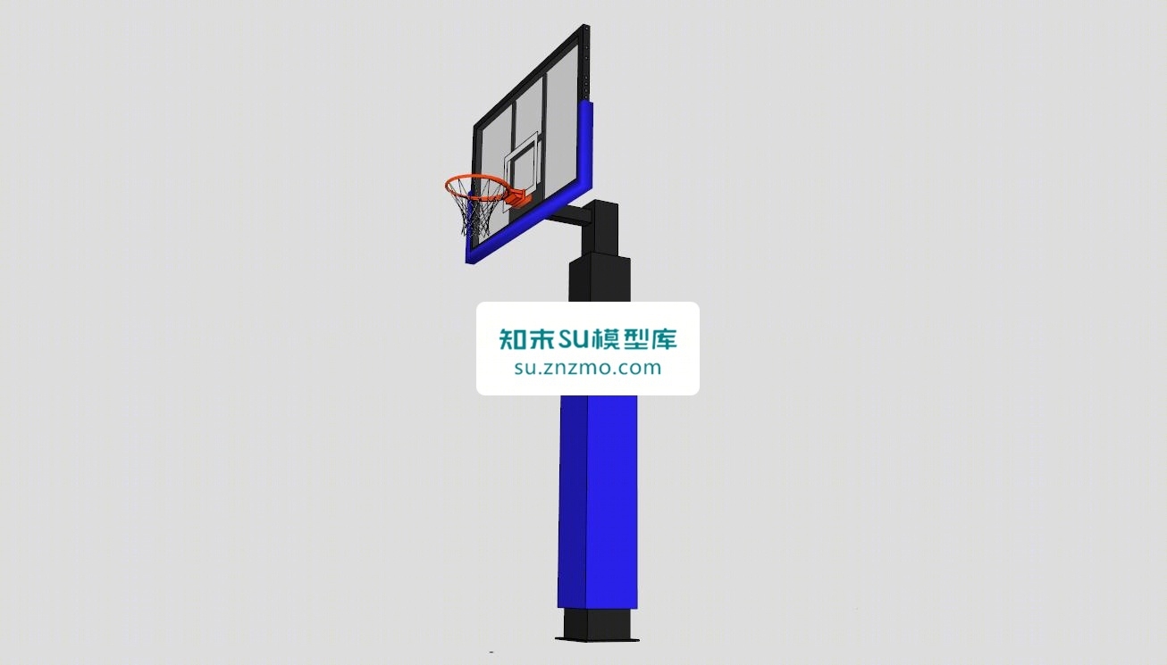 篮球架玻璃钢制价格模型SU模型下载【ID:148510124】