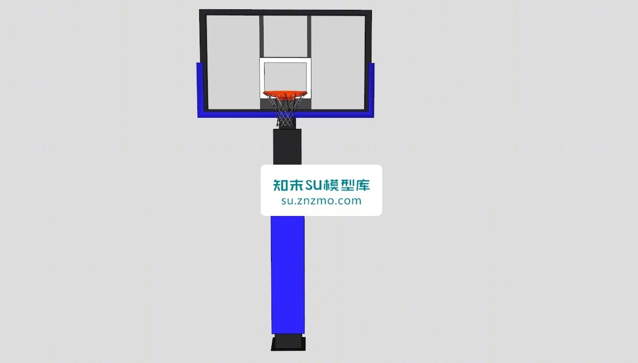 篮球架玻璃钢制价格模型SU模型下载【ID:148510124】