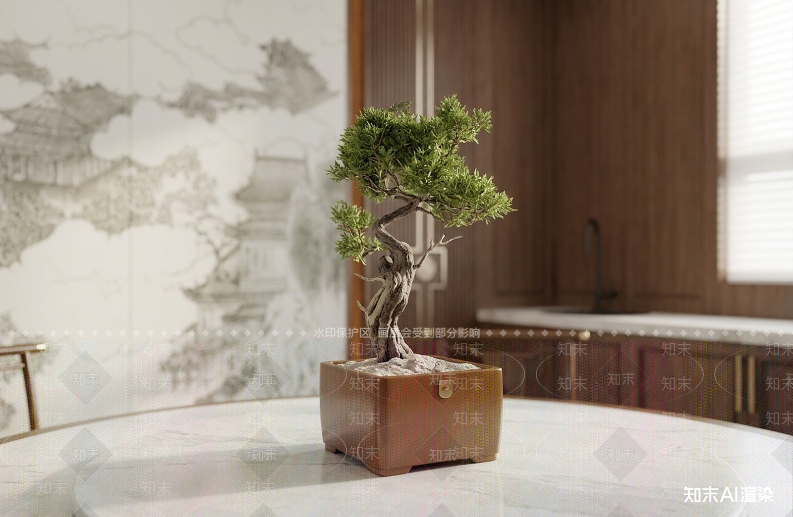艺术绿植盆栽3D模型下载【ID:1227532165】