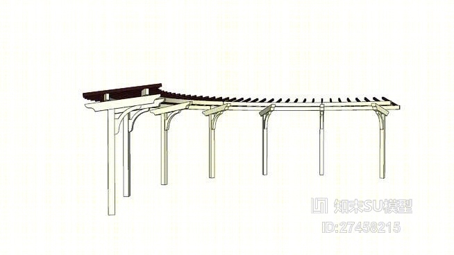 廊架SU模型下载【ID:418006719】