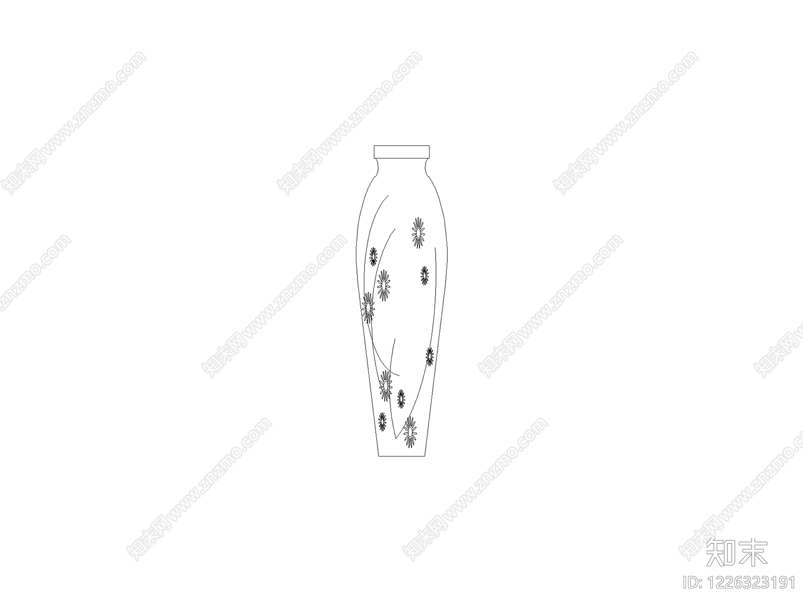 摆件cad施工图下载【ID:1226323191】