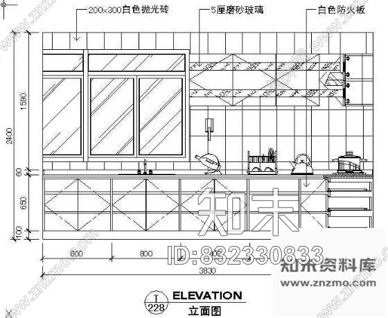 图块/节点厨房立剖面图施工图下载【ID:832330833】