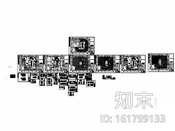 [重庆]精装办公空间装修图cad施工图下载【ID:161799133】