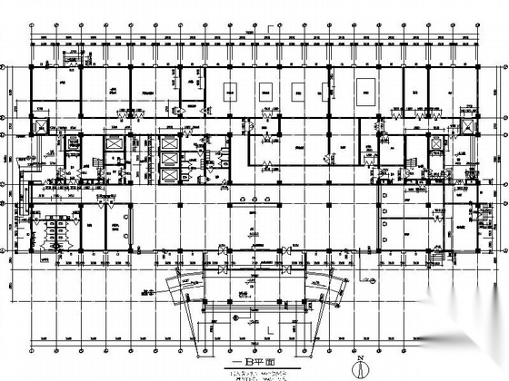 某十层医院建筑施工图（含节能设计）cad施工图下载【ID:166317124】