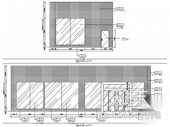 [深圳]现代股份制地方性金融机构支行装修施工图（含电气...cad施工图下载【ID:161741178】