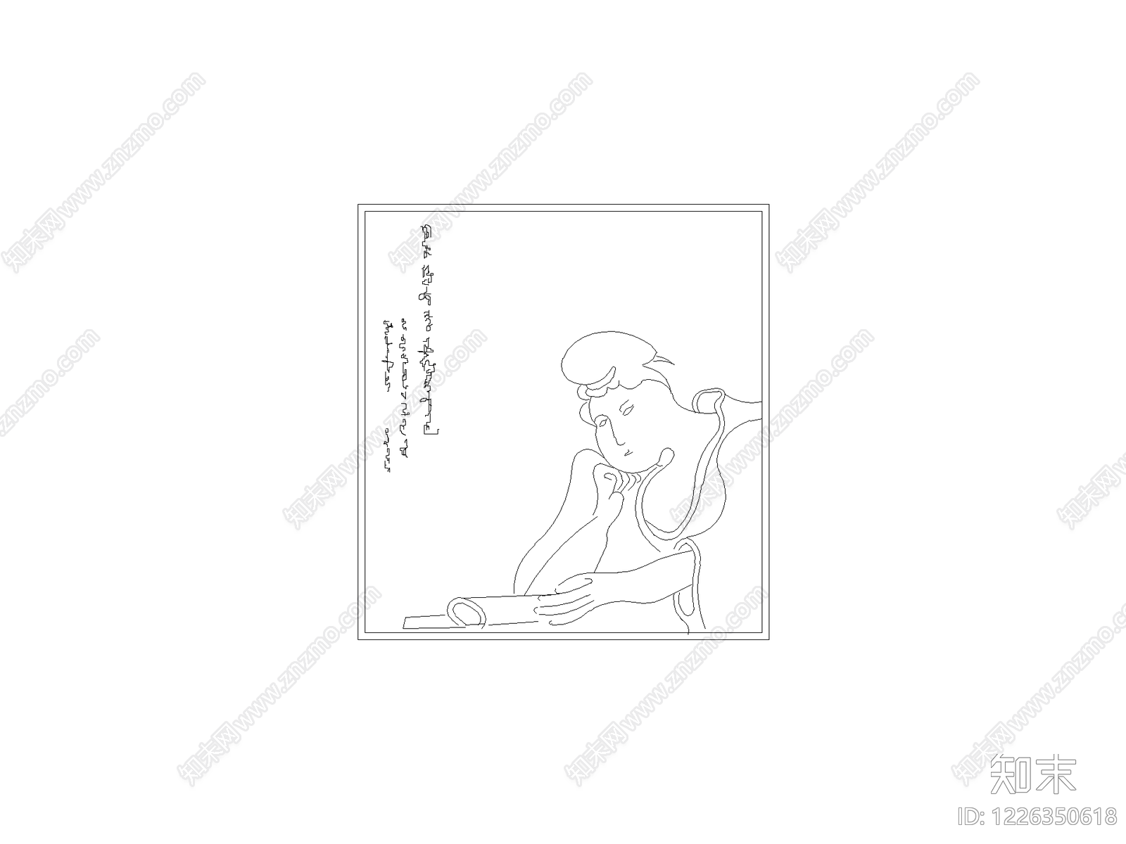 现代人物CAD图纸