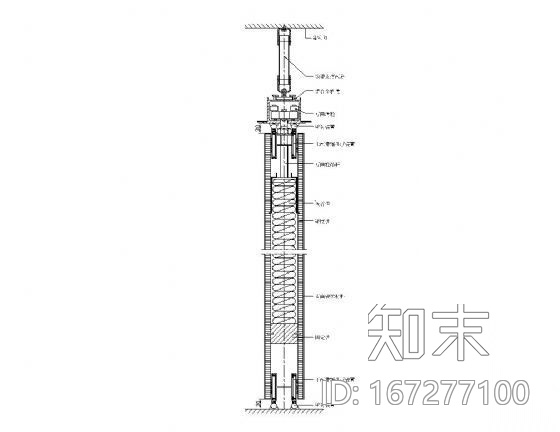 隔音移动墙垂直剖面图cad施工图下载【ID:167277100】