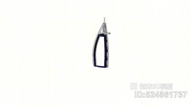 帆船酒店SU模型下载【ID:524861737】