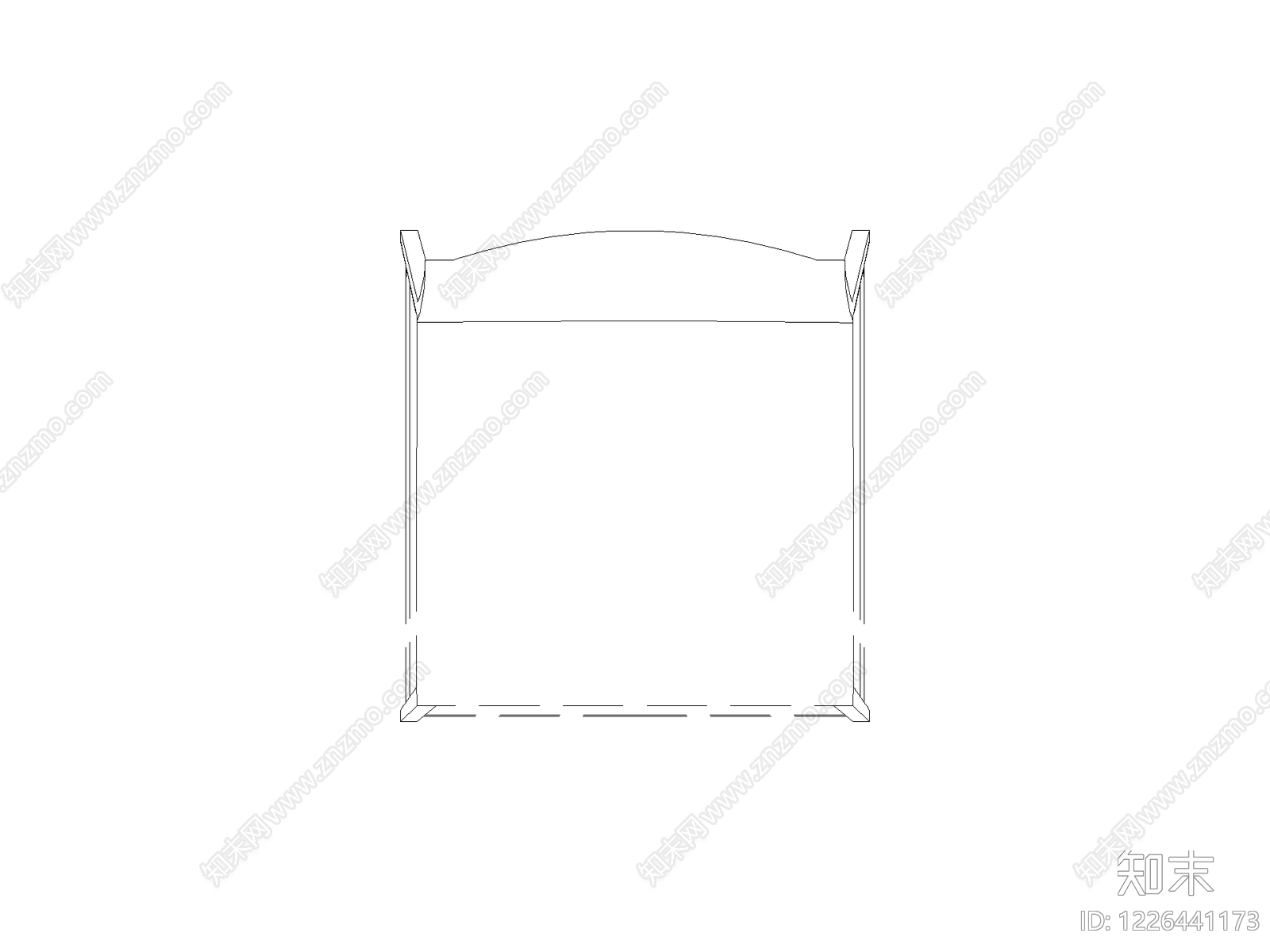 现代床CAD图纸