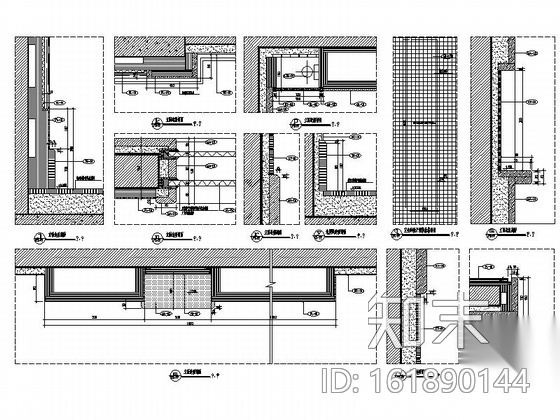 [广东]高档五星级商务酒店客房室内装修施工图（含效果...cad施工图下载【ID:161890144】