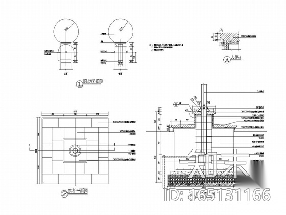 [武汉]某小学景观工程施工图集cad施工图下载【ID:165131166】