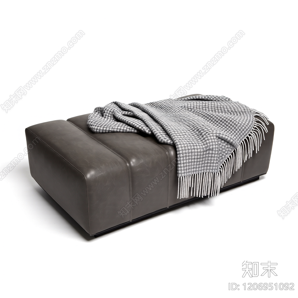 带毯脚凳家具3D模型下载【ID:1206951092】