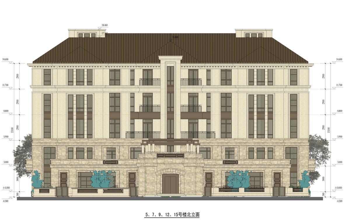 [上海]欧陆风格晶元香水苑建筑方案文本cad施工图下载【ID:149550194】