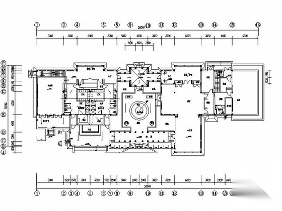 某酒店一层欧式健身中心建筑方案图cad施工图下载【ID:164866199】