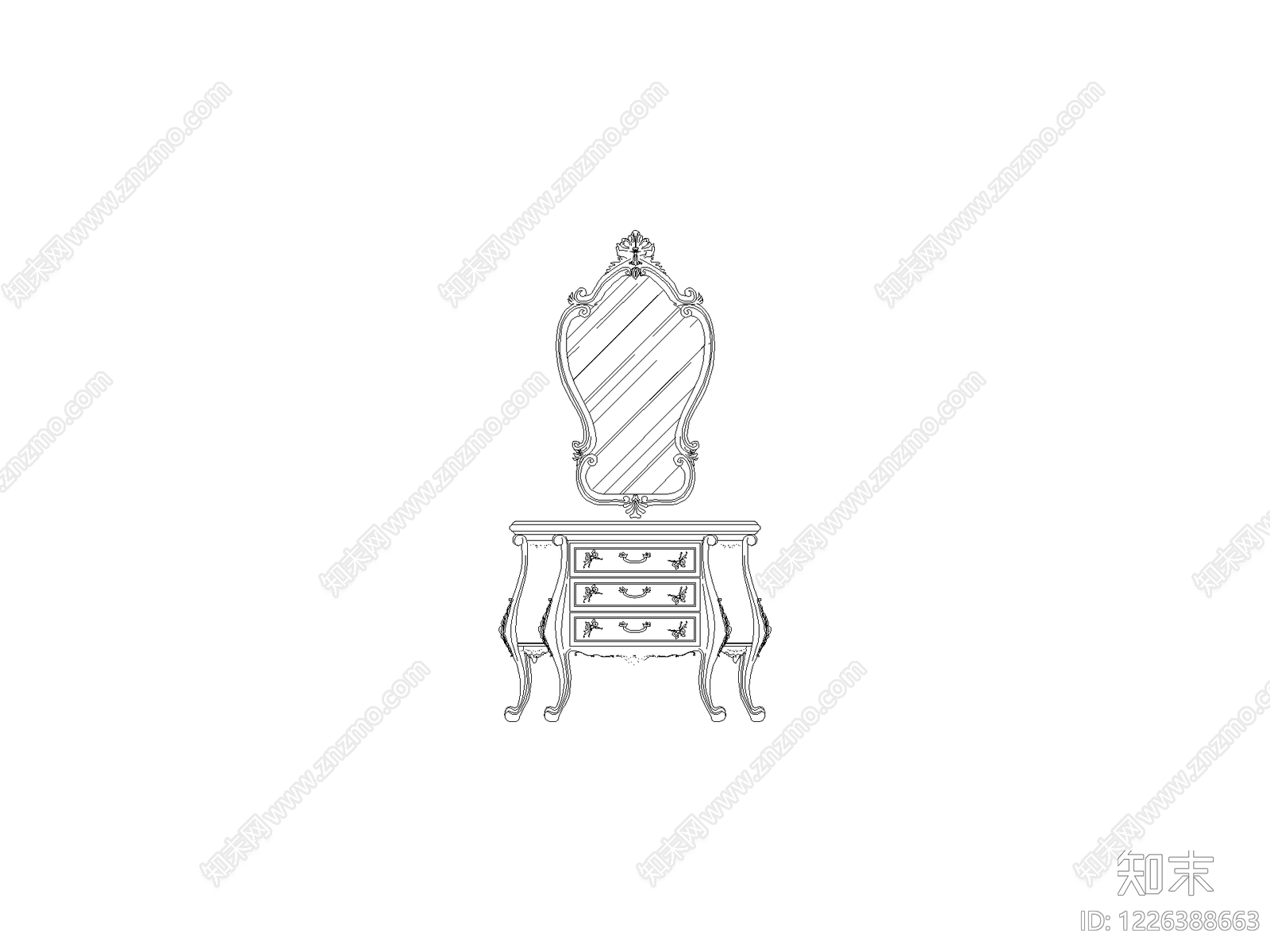 柜子cad施工图下载【ID:1226388663】