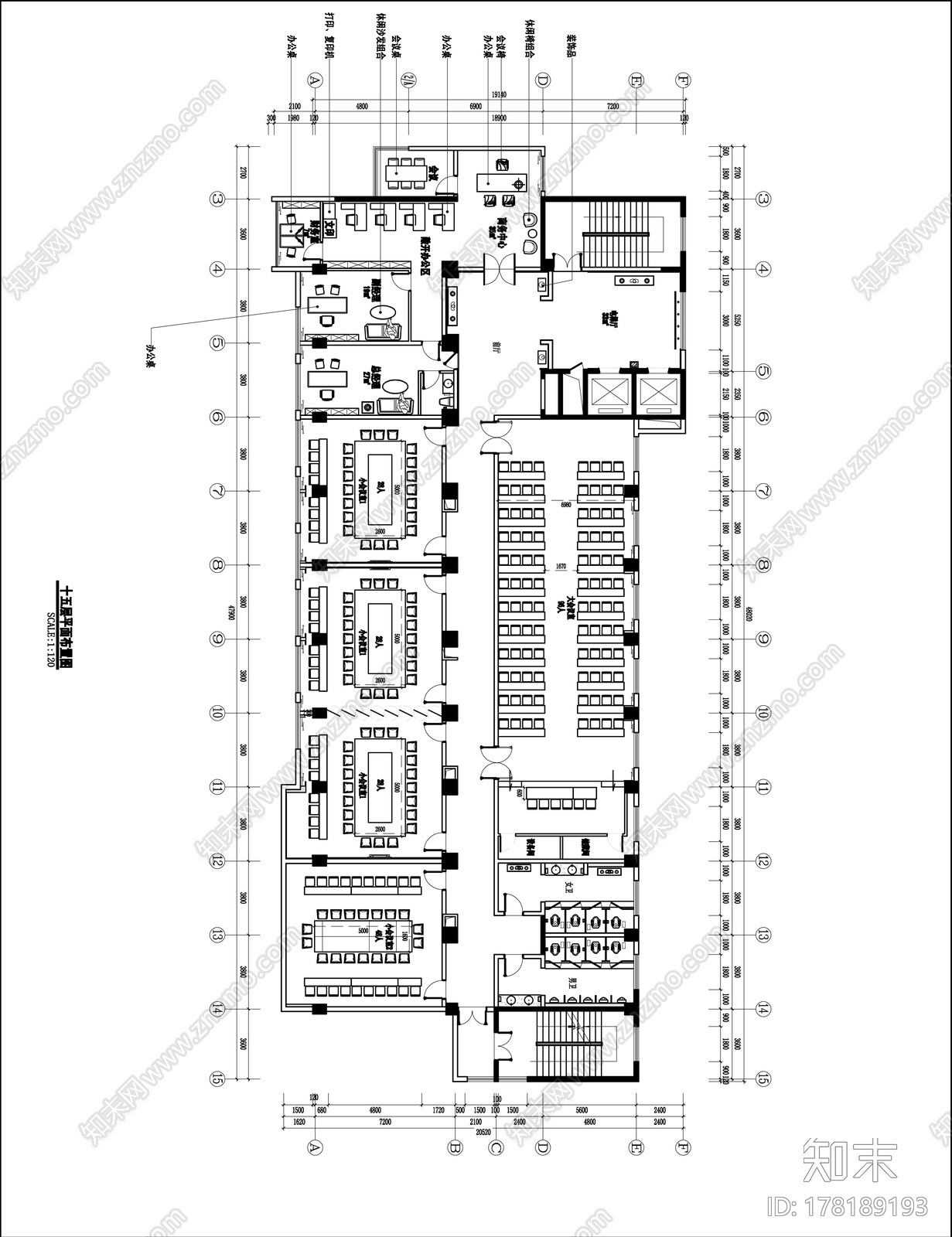现代酒店|效果图+CAD施工图cad施工图下载【ID:178189193】