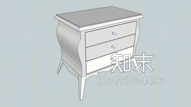 60岁的床头柜SU模型下载【ID:421034496】
